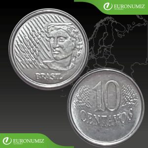 10 CENTAVOS BRAZILIA - VYBERTE SI ROK Z POPISU