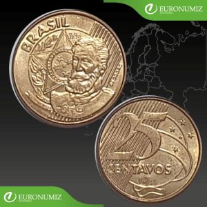 25 CENTAVOS BRAZILIA - VYBERTE SI ROK Z POPISU