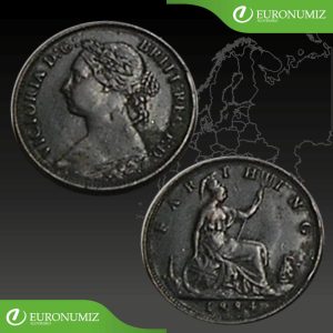 1 FARTHING 1884 VELKA BRITANIA