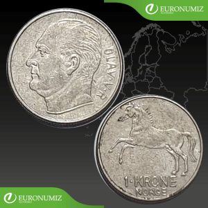 1 KRONE NORSKO - VYBERTE SI ROK Z POPISU