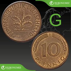 10 PFENNIG G NEMECKO - VYBERTE SI ROK Z POPISU
