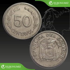 50 CENTAVOS EKVADOR - VYBERTE SI ROK Z POPISU