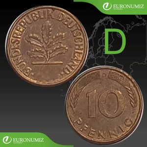 10 PFENNIG D NEMECKO - VYBERTE SI ROK Z POPISU