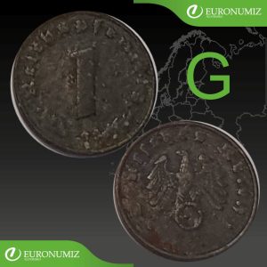 1 REICHSPFENNIG G NEMECKO - VYBERTE SI ROK Z POPISU