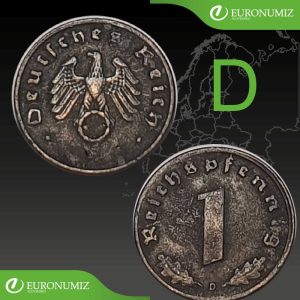 1 REICHSPFENNIG D NEMECKO - VYBERTE SI ROK Z POPISU