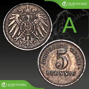 5 PFENNIG A NEMECKO - VYBERTE SI ROK Z POPISU