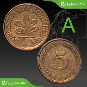 5 PFENNIG A NEMECKO - VYBERTE SI ROK Z POPISU