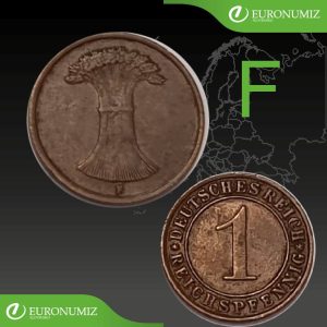 1 REICHSPFENNIG F NEMECKO - VYBERTE SI ROK Z POPISU