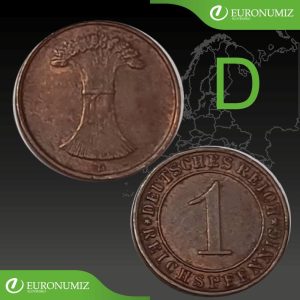 1 REICHSPFENNIG D NEMECKO - VYBERTE SI ROK Z POPISU