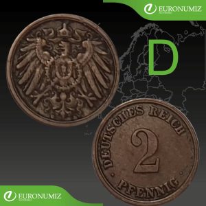 2 PFENNIG D NEMECKO - VYBERTE SI ROK Z POPISU