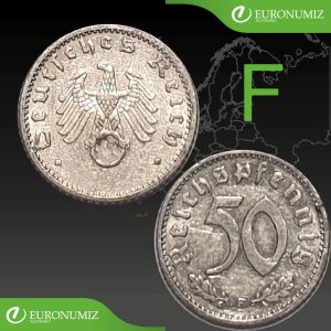 50 REICHSPFENNIG F NEMECKO - VYBERTE SI ROK Z POPISU