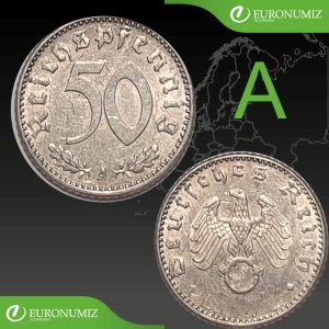 50 REICHSPFENNIG A NEMECKO - VYBERTE SI ROK Z POPISU