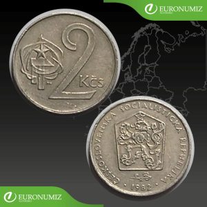2 KORUNY 1982 CESKOSLOVENSKA SOCIALISTICKA REPUBLIKA