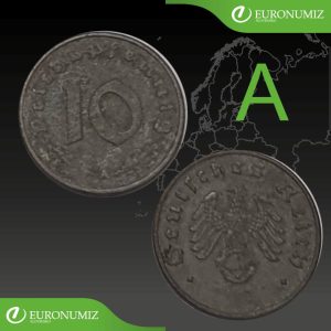 10 REICHSPFENNIG A NEMECKO - VYBERTE SI ROK Z POPISU