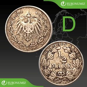 1/2 MARK D NEMECKO STRIEBRO - VYBERTE SI ROK Z POPISU