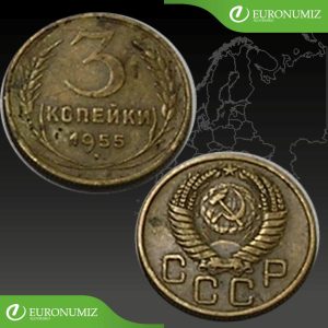 3 KOPEJKY 1955 RUSKO CCCP