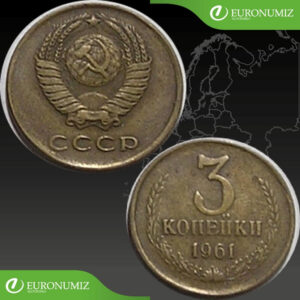 3 KOPEJKY 1961 RUSKO CCCP