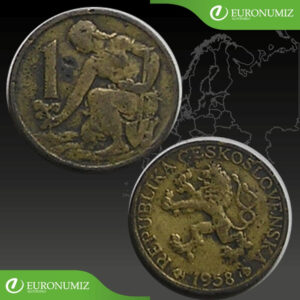 1 KORUNA 1958 REPUBLIKA CESKOSLOVENSKA