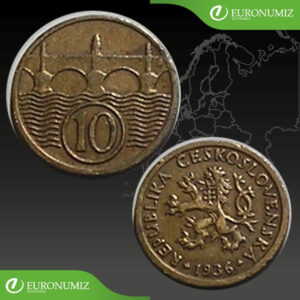 10 HALIER 1936 REPUBLIKA CESKOSLOVENSKA