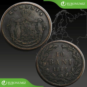 10 BANI 1867 RUMUNSKO