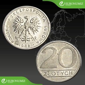 20 ZLOTYCH 1988 POLSKO