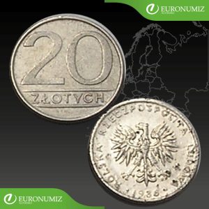 20 ZLOTYCH 1986 POLSKO