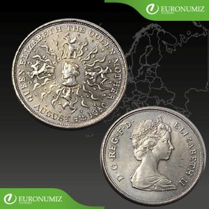 25 PENCE 1980 VELKA BRITANIA