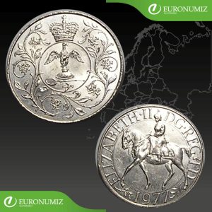 25 PENCE 1977 VELKA BRITANIA