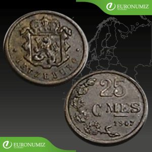 25 CENTIMES 1947 LUXEMBURSKO