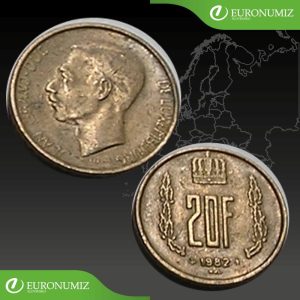 20 FRANK 1982 LUXEMBURSKO