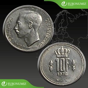 10 FRANK 1976 LUXEMBURSKO