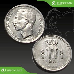 10 FRANK 1971 LUXEMBURSKO