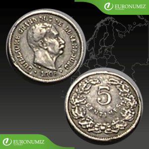 5 CENTIMES 1908 LUXEMBURSKO