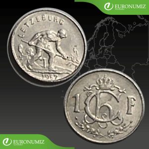 1 FRANK 1957 LUXEMBURSKO