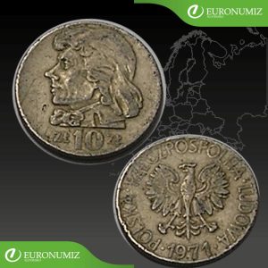 10 ZLOTYCH 1971 POLSKO