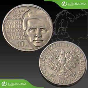 10 ZLOTYCH 1967 POLSKO