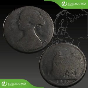 ONE PENNY 1863 VELKA BRITANIA