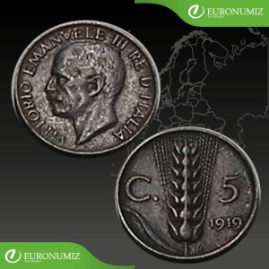 5 CENTESIMI 1919 TALIANSKO