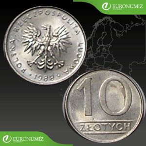 10 ZLOTYCH 1988 POLSKO