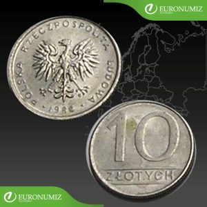 10 ZLOTYCH 1986 POLSKO