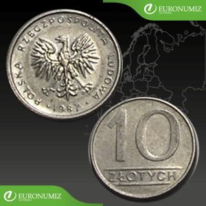 10 ZLOTYCH 1987 POLSKO