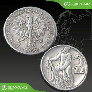 5 ZLOTYCH 1960 POLSKO