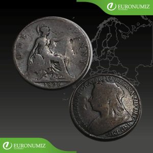 ONE PENNY 1896 VELKA BRITANIA