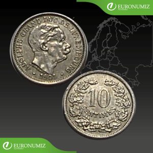 10 CENTIMES 1901 LUXEMBURSKO