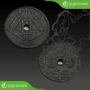 5 CENTIMES 1942 BELGICKO BELGIQUE