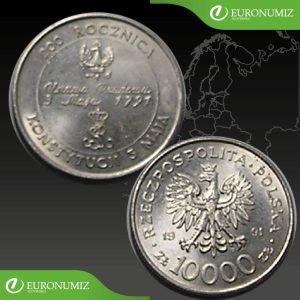 10000 ZLOTYCH 1991 POLSKO