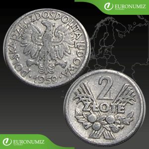 2 ZLOTE 1959 POLSKO
