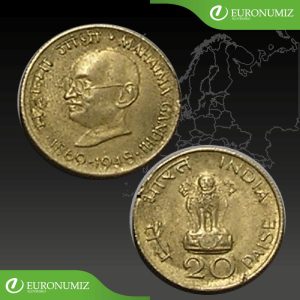 20 PAISE 1948 INDIA