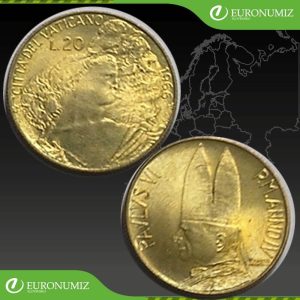 20 LIR 1966 VATIKAN PAVOL VI