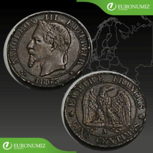 CINQ CENTIMES 1863 FRANCUZSKO